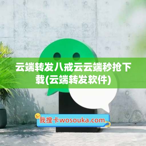 云端转发八戒云云端秒抢下载(云端转发软件)