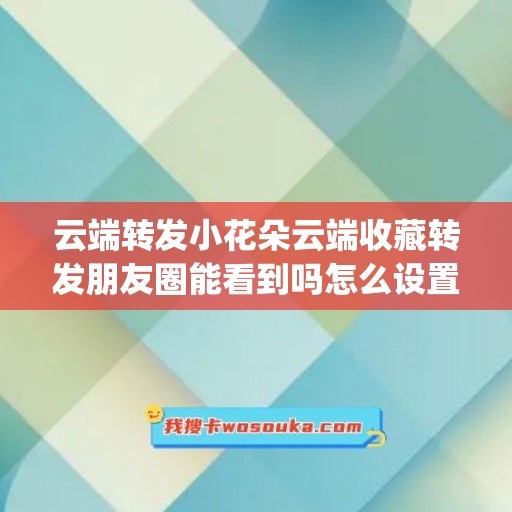 云端转发小花朵云端收藏转发朋友圈能看到吗怎么设置密码(云端转发会被盗号吗)