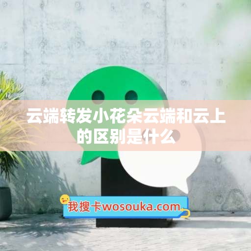 云端转发小花朵云端和云上的区别是什么