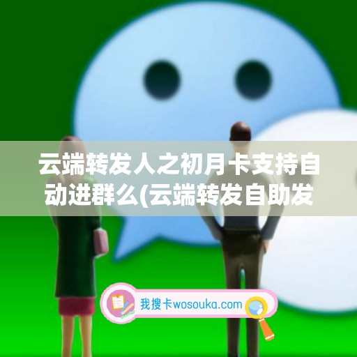 云端转发人之初月卡支持自动进群么(云端转发自助发卡商城)