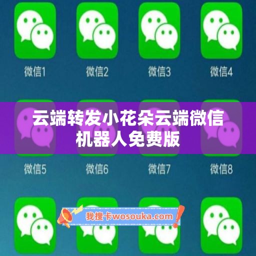 云端转发小花朵云端微信机器人免费版
