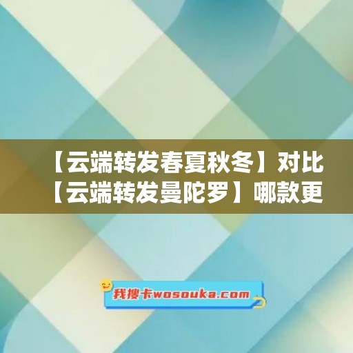 【云端转发春夏秋冬】对比【云端转发曼陀罗】哪款更值得选择(1)