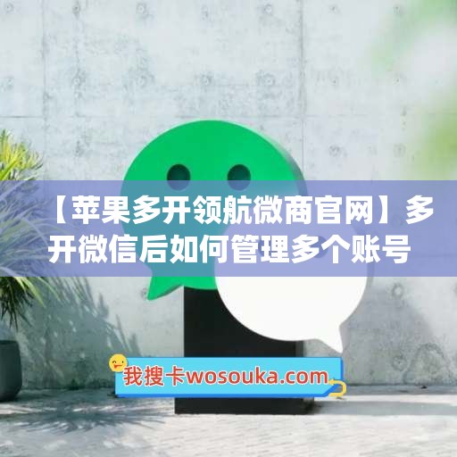 【苹果多开领航微商官网】多开微信后如何管理多个账号？(苹果微信双开领航)