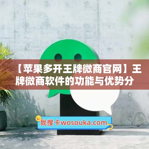 【苹果多开王牌微商官网】王牌微商软件的功能与优势分析