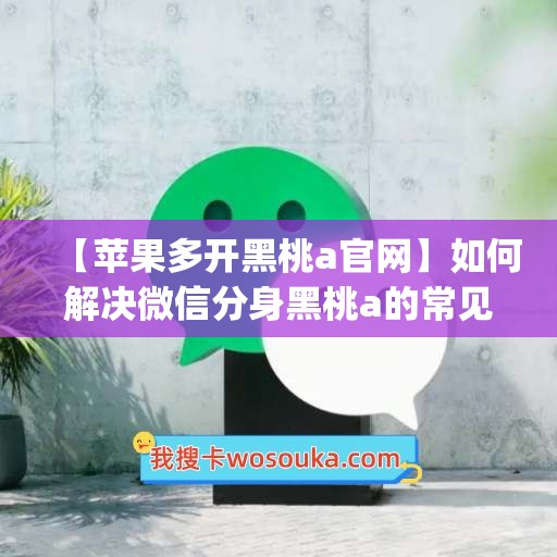 【苹果多开黑桃a官网】如何解决微信分身黑桃a的常见问题(黑桃a盒子)