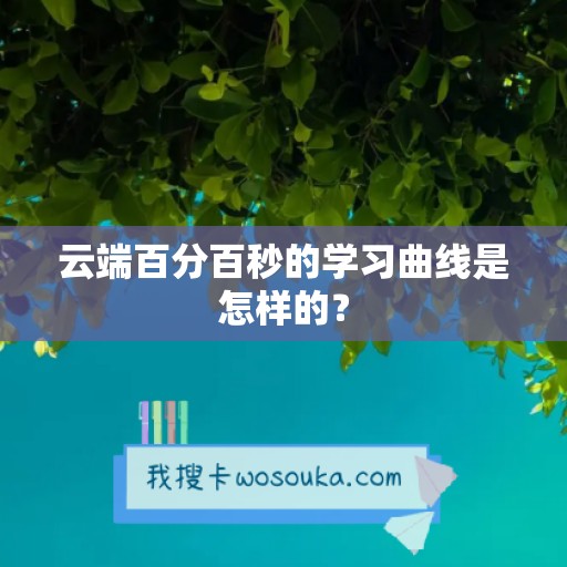 云端百分百秒的学习曲线是怎样的？