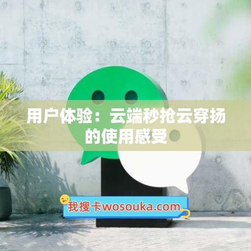 用户体验：云端秒抢云穿扬的使用感受