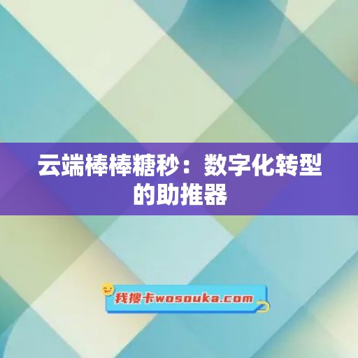 云端棒棒糖秒：数字化转型的助推器