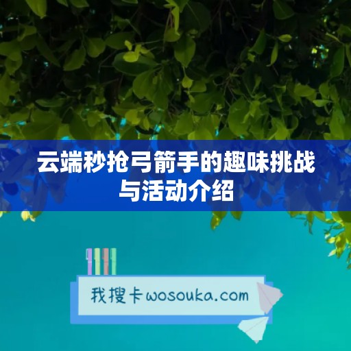 云端秒抢弓箭手的趣味挑战与活动介绍