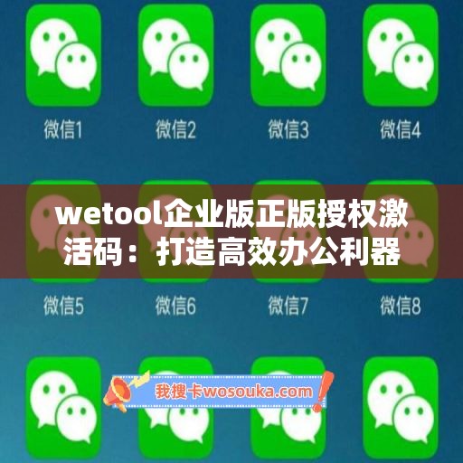 wetool企业版正版授权激活码：打造高效办公利器