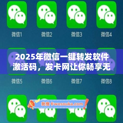 2025年微信一键转发软件激活码，发卡网让你畅享无限可能！