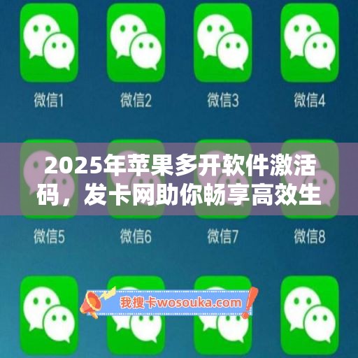 2025年苹果多开软件激活码，发卡网助你畅享高效生活！