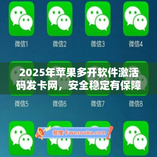 2025年苹果多开软件激活码发卡网，安全稳定有保障！