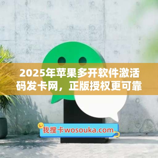 2025年苹果多开软件激活码发卡网，正版授权更可靠！