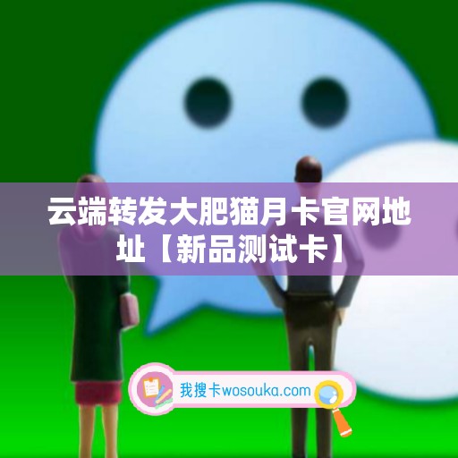 云端转发大肥猫月卡官网地址【新品测试卡】