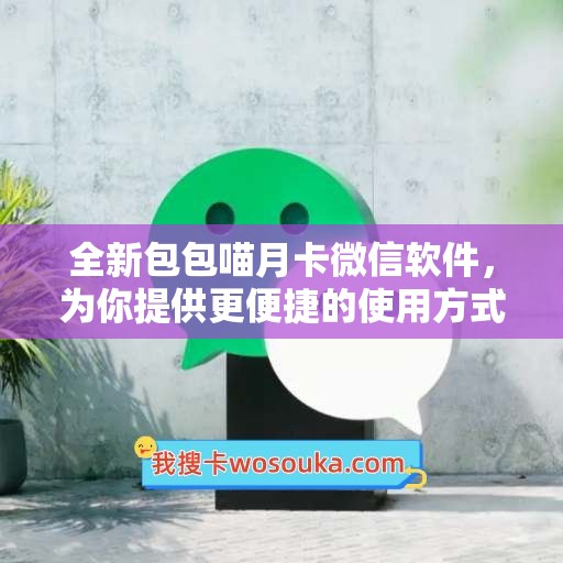 全新包包喵月卡微信软件，为你提供更便捷的使用方式