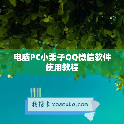 电脑PC小栗子QQ微信软件使用教程