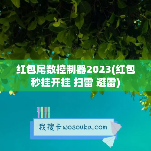 红包尾数控制器2023(红包秒挂开挂 扫雷 避雷)