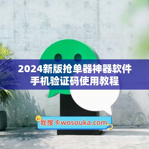 2024新版抢单器神器软件手机验证码使用教程