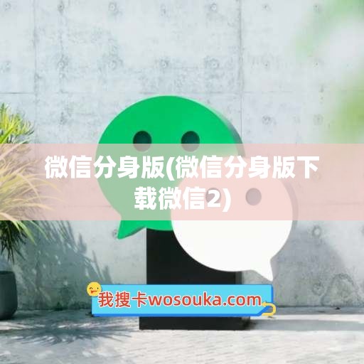 微信分身版(微信分身版下载微信2)