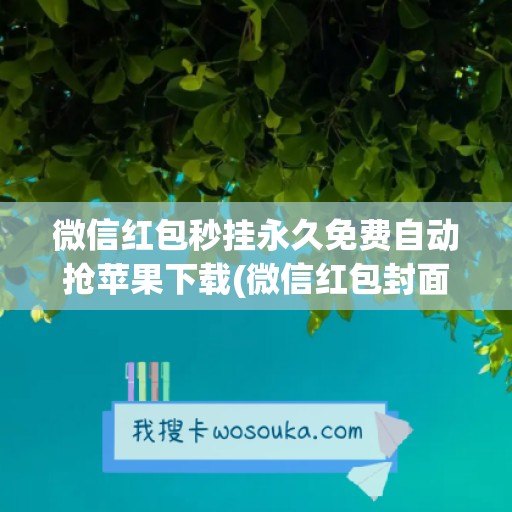 微信红包秒挂永久免费自动抢苹果下载(微信红包封面永久免费)