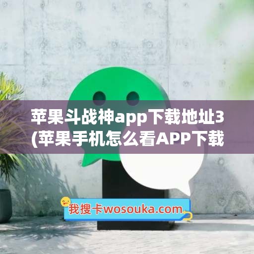 苹果斗战神app下载地址3(苹果手机怎么看APP下载地址)