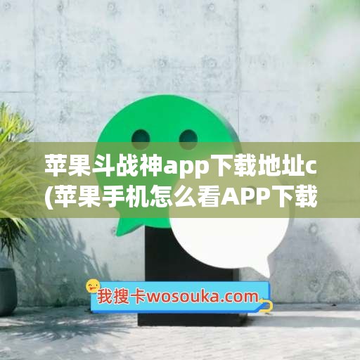 苹果斗战神app下载地址c(苹果手机怎么看APP下载地址)