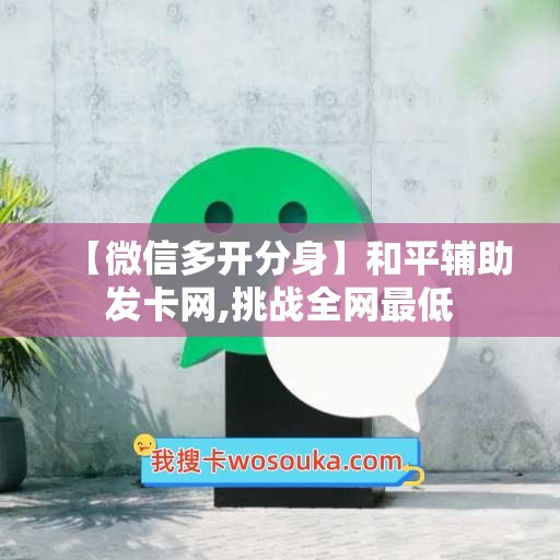 【微信多开分身】和平辅助发卡网,挑战全网最低