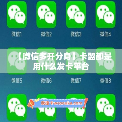 【微信多开分身】卡盟都是用什么发卡平台