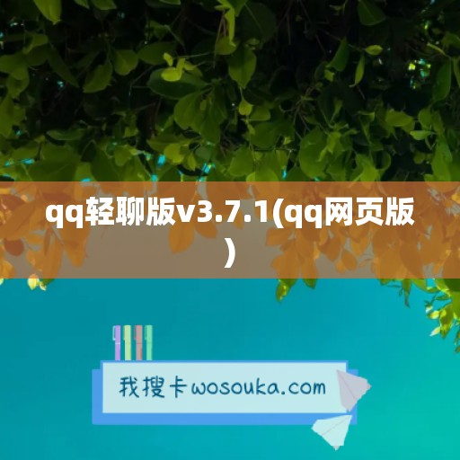 qq轻聊版v3.7.1(qq网页版)