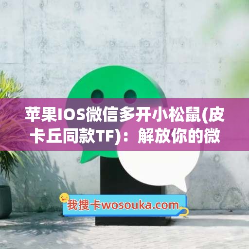 苹果IOS微信多开小松鼠(皮卡丘同款TF)：解放你的微信使用体验！