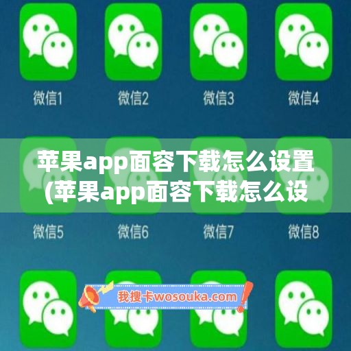 苹果app面容下载怎么设置(苹果app面容下载怎么设置不了)