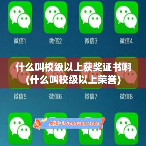 什么叫校级以上获奖证书啊(什么叫校级以上荣誉)