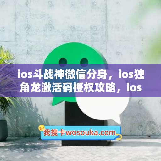 ios斗战神微信分身，ios独角龙激活码授权攻略，ios纯粹如何下载