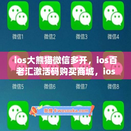 ios大熊猫微信多开，ios百老汇激活码购买商城，ios何仙姑如何下载(1)