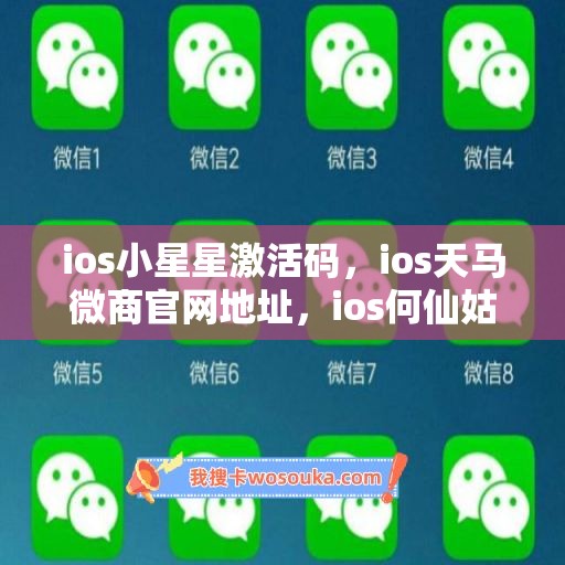 ios小星星激活码，ios天马微商官网地址，ios何仙姑使用教程