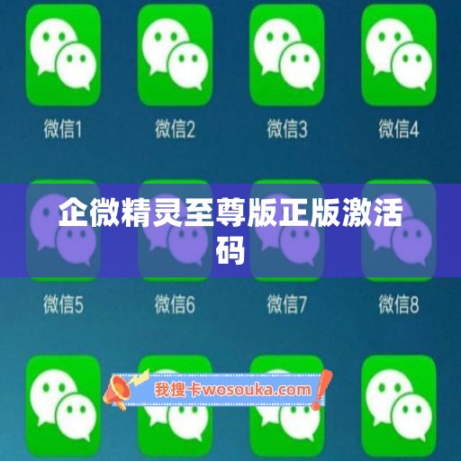 企微精灵至尊版正版激活码 企微精灵至尊版正版激活码