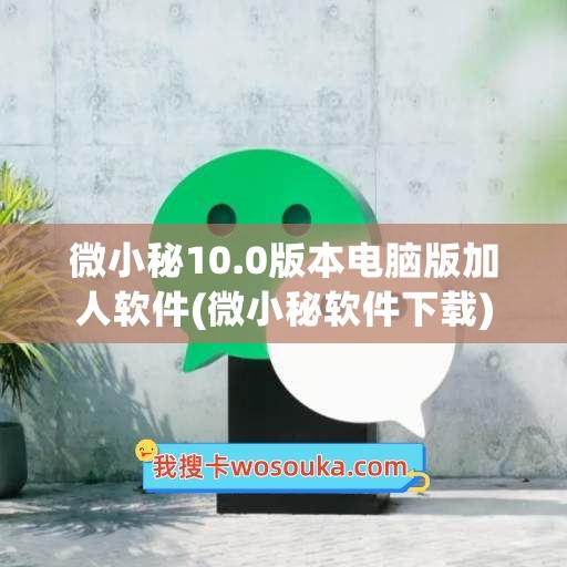 微小秘10.0版本电脑版加人软件(微小秘软件下载)