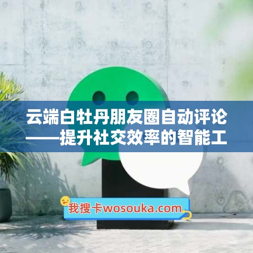 云端白牡丹朋友圈自动评论——提升社交效率的智能工具