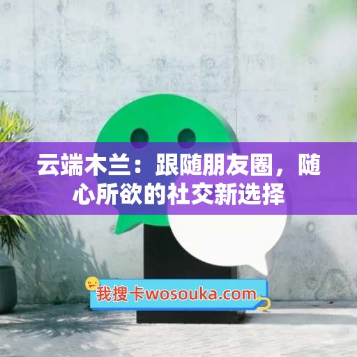 云端木兰：跟随朋友圈，随心所欲的社交新选择