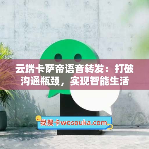 云端卡萨帝语音转发：打破沟通瓶颈，实现智能生活