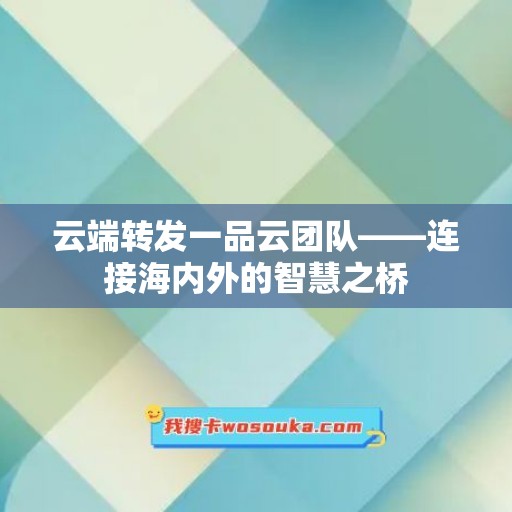 云端转发一品云团队——连接海内外的智慧之桥