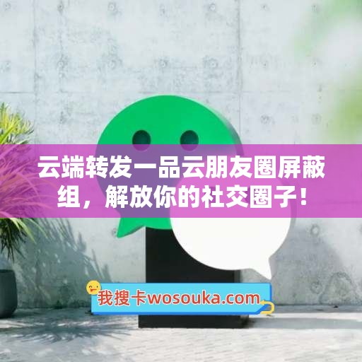 云端转发一品云朋友圈屏蔽组，解放你的社交圈子！