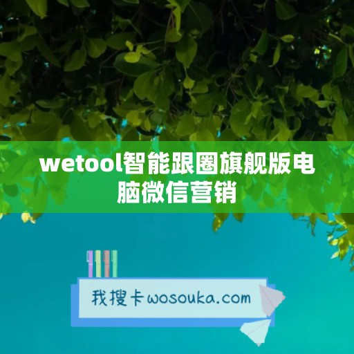 wetool智能跟圈旗舰版电脑微信营销