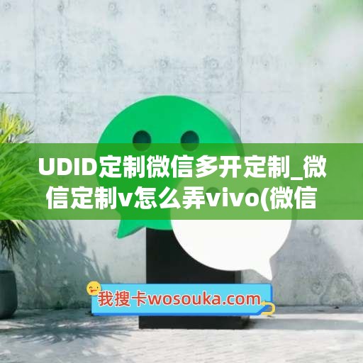 UDID定制微信多开定制_微信定制v怎么弄vivo(微信多开定位功能)