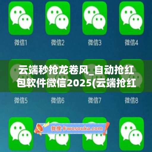 云端秒抢龙卷风_自动抢红包软件微信2025(云端抢红包什么意思)