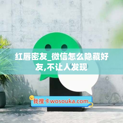 红唇密友_微信怎么隐藏好友,不让人发现